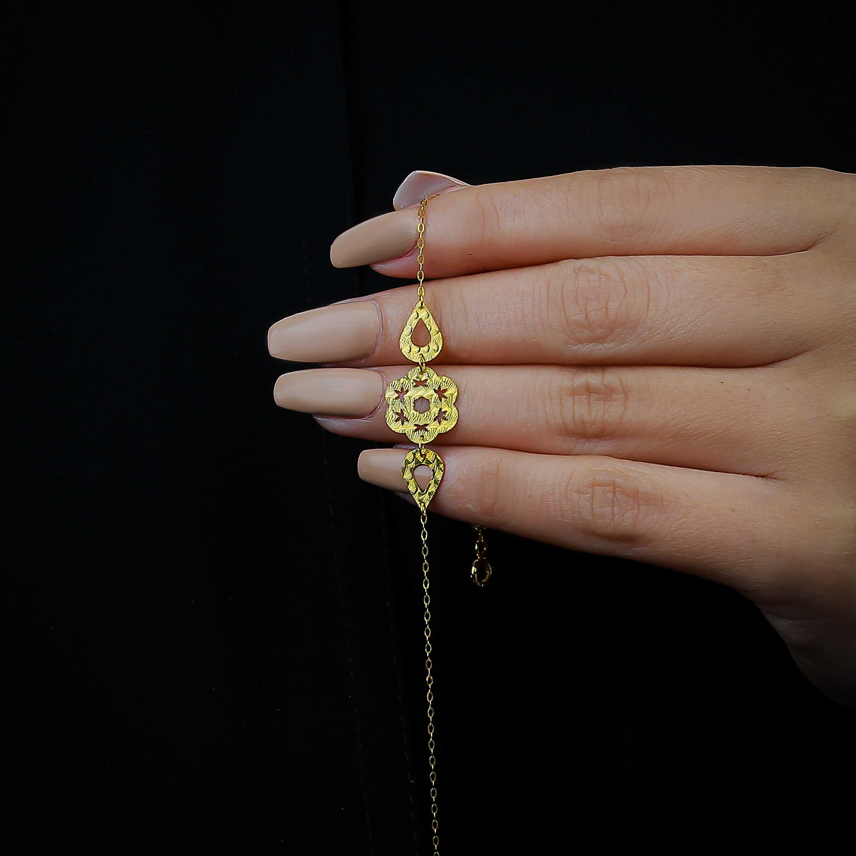 21 karat gold bracelet, Turkish made - (H-0763)